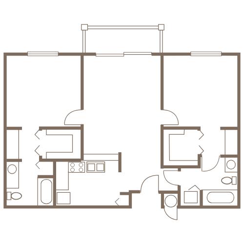 Traditional Two Bedroom